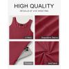 MEROKEETY Women’s Boho Maxi Sundress 2026 Summer Beach Dress Scoop Neck Sleeveless Loose Tank Dress(Wine)