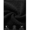 MEROKEETY Women’s Fall Pajama Set Fuzzy Fleece 2 Piece Loungewear Off Shoulder Sweater Tops Wide Leg Pants Matching Outfits(Black)