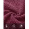 MEROKEETY Women’s Fall Pajama Set Fuzzy Fleece 2 Piece Loungewear Off Shoulder Sweater Tops Wide Leg Pants Matching Outfits(Maroon)