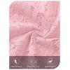 MEROKEETY Women’s Lace Long Sleeve Tops Dressy Casual Blouse Button Down Sheer Elegant Summer Shirts(Pink)
