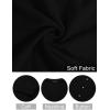 MEROKEETY Women’s Lightweight Cardigan Summer Long Open Front Button Down Trendy Loose Outwear with Pockets(Black)