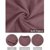 MEROKEETY Women’s Lightweight Cardigan Summer Long Open Front Button Down Trendy Loose Outwear with Pockets(Maroon)