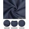 MEROKEETY Women’s Lightweight Cardigan Summer Long Open Front Button Down Trendy Loose Outwear with Pockets(Navy)