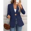 MEROKEETY Women’s Long Sleeve Blazer 2026 Fall Open Front Work Office Suit Jacket Business Casual Outfits(Navy)