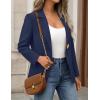 MEROKEETY Women’s Long Sleeve Blazer 2026 Fall Open Front Work Office Suit Jacket Business Casual Outfits(Navy)