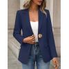 MEROKEETY Women’s Long Sleeve Blazer 2026 Fall Open Front Work Office Suit Jacket Business Casual Outfits(Navy)