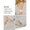 MEROKEETY Women’s Long Sleeve Soft Chunky Knit Sweater Open Front Cardigans Outwear Coat(Off-white)