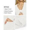 MEROKEETY Women’s Long Sleeve Soft Chunky Knit Sweater Open Front Cardigans Outwear Coat(White)