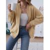 MEROKEETY Womens Long Sleeve Zip Up Sweatshirts Jackets Casual Loose Outwear with Pockets(Khaki)