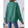 MEROKEETY Womens Long Sleeve Zip Up Sweatshirts Jackets Casual Loose Outwear with Pockets(Lakegreen)