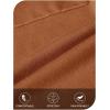 MEROKEETY Women’s Open Front Coatigan Sweater Long Sleeve Casual Knit Lapel Cardigan Coat with Pockets(Block Caramel)