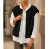 MEROKEETY Women’s Sleeveless Sherpa Lined Vest 2026 Oversized Outerwear with Pockets(Black)