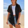 MEROKEETY Women’s Summer Lightweight Sheer Shrugs Tie Front Chiffon Cardigan Cover Up Shawls for Evening Dresses(Black)
