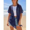 MEROKEETY Women’s Summer Lightweight Sheer Shrugs Tie Front Chiffon Cardigan Cover Up Shawls for Evening Dresses(Navy)