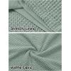 MEROKEETY Women’s Summer Mini Sundress Casual Waffle Knit Square Neck Drawstring Beach Tank Dresses(Seagrass)