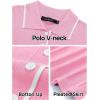 MEROKEETY Women’s Summer Ribbed Knit Midi Dresses Short Sleeve V Neck Button A Line Swing Sweater Dress(Pink)