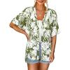 MEROKEETY Women’s 2026 Summer Lightweight Kimono Cardigan Short Sleeve Open Front Casual Loose Trendy Beach Cover Ups(Army Green)