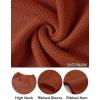 MEROKEETY Women’s Turtleneck Long Sleeve Sweater 2025 Fall Cozy Knit Loose Casual Trendy Pullover Tops Winter Clothes(Rustred)