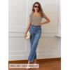 MEROKEETY Women’s Summer Ribbed T Shirts 2026 Square Neck Short Sleeve Slim Fit Knit Tee Tops Dressy Casual Trendy Clothes(Cashmere)