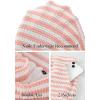 MEROKEETY Women’s Summer 2 Piece Lounge Sets 2026 Casual Short Sleeve Striped Tops Shorts Matching Airport Travel Outfits(Pink)