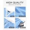 MEROKEETY Women’s Summer Two Piece Short Sets Ruffle Sleeve V Neck Cute Tops Matching Lounge Outfits(Lightblue)