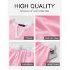 MEROKEETY Women’s Summer Two Piece Short Sets Ruffle Sleeve V Neck Cute Tops Matching Lounge Outfits(Lightpink)
