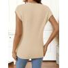 MEROKEETY Women’s Fall Fuzzy Fleece Sweater Vest Cozy Cap Sleeve Crew Neck Pullover Knit Tops(Beige)