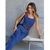 MEROKEETY Women’s Ribbed Knit Tank Tops 2026 Square Neck Sleeveless Summer Basic Shirts Sweater Vest(Royalblue)
