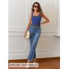 MEROKEETY Women’s Ribbed Knit Tank Tops 2026 Square Neck Sleeveless Summer Basic Shirts Sweater Vest(Royalblue)