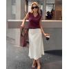 MEROKEETY Women’s Summer Spring Sleeveless Tank Top 2026 V Neck Knitted Sweater Vest Beach Vacation Clothes Casual Outfits(Wine Red)