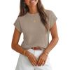 MEROKEETY Women’s Summer Short Sleeve Sweater Vest Flower Knit Loose Pullover Tank Tops 2026 Trendy Spring Cute Clothing(Solid Oatmeal)