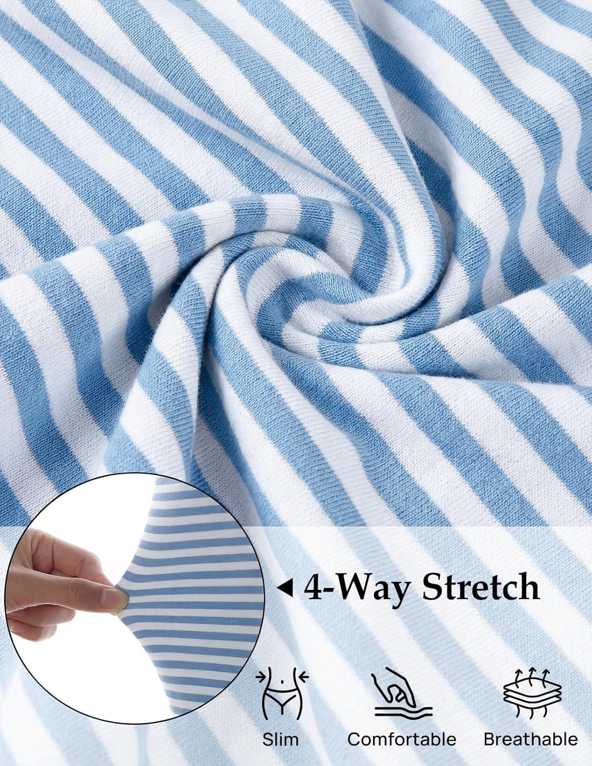 imageMEROKEETY Womens 2026 Summer Casual T Shirt Dresses Short Sleeve Tie Waist Long Work Beach Vacation Trendy Midi DressBlue