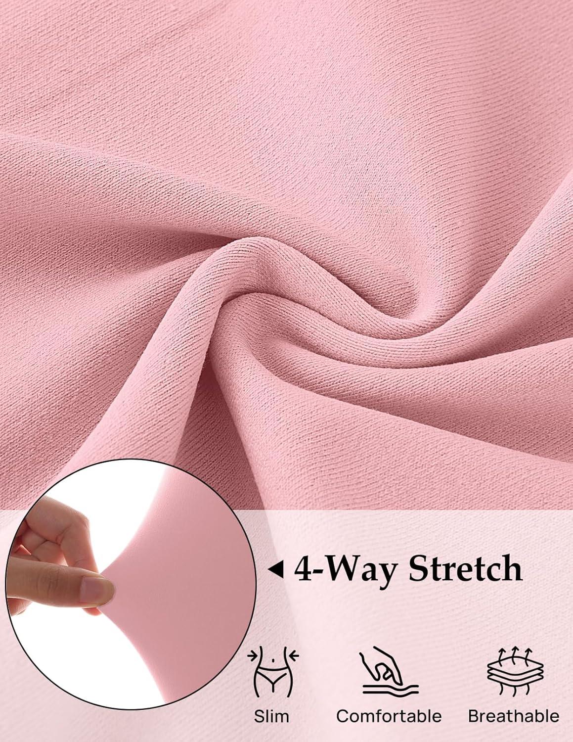 imageMEROKEETY Womens 2026 Summer Casual T Shirt Dresses Short Sleeve Tie Waist Long Work Beach Vacation Trendy Midi DressPink