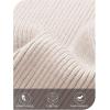 MEROKEETY Women’s Long Sleeve Ribbed Knit Bodysuits Scoop Neck Slimming Fit Fall Trendy Sweater Tops(Almond)