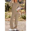 MEROKEETY Womens Pajama Sets 2026 Fall Lounge Sweater Set Cute Fuzzy Fleece 2 Piece Long Sleeve Cozy Winter Pj Outfits(Cashmere)