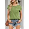 MEROKEETY Women’s 2026 Summer Cap Sleeve Tops Business Dressy Loose Basic T Shirts Blouse Fashion Outfits Trendy Clothes(Avocadogreen)