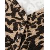 MEROKEETY Women’s 2026 Summer Sleeveless Tank Tops V Neck Ribbed Dressy Casual Henley Shirts Button Loose Cami Tees(Leopard)
