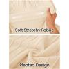 MEROKEETY Summer Sleeveless Casual Midi Dress 2026 Spring A Line Fringe Flowy Pleated Business Work Dresses(Apricot)