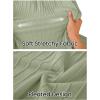 MEROKEETY Summer Sleeveless Casual Midi Dress 2026 Spring A Line Fringe Flowy Pleated Business Work Dresses(Green)