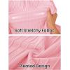 MEROKEETY Summer Sleeveless Casual Midi Dress 2026 Spring A Line Fringe Flowy Pleated Business Work Dresses(Pink)