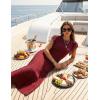 MEROKEETY Summer Sleeveless Casual Midi Dress 2026 Spring A Line Fringe Flowy Pleated Business Work Dresses(Wine)