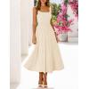 MEROKEETY Women’s Summer Midi Dress 2026 Spring Sleeveless Pleated A Line Casual Business Work Cocktail Vacation Dresses(Apricot)