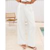 MEROKEETY Women’s 2 Piece Outfits Summer 2026 Sleeveless Suit Vest Wide Leg Pants Business Work Casual Blazer Sets(White)