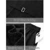 MEROKEETY Women’s 2026 Summer 2 Piece Suit Sets Sleeveless V Neck Button Vest Outfits Business Blazer Short Matching Set(Black)