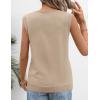 MEROKEETY Womens Spring Sweater Vest 2026 Summer V Neck Sleeveless Knit Tank Top Business Casual Work Outfit Fashion Clothes(Apricot)