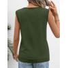 MEROKEETY Womens Spring Sweater Vest 2026 Summer V Neck Sleeveless Knit Tank Top Business Casual Work Outfit Fashion Clothes(Army Green)