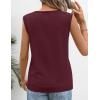 MEROKEETY Womens Spring Sweater Vest 2026 Summer V Neck Sleeveless Knit Tank Top Business Casual Work Outfit Fashion Clothes(Wine Red)