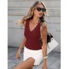 MEROKEETY Womens Summer V Neck Lace Tank Tops 2026 Sleeveless Elegant Sexy Casual Trendy Going Out Cami Shirts(Wine)