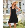 MEROKEETY Women’s Summer Eyelet Hollow Out Sundress 2026 Sleeveless Swing A Line Boho Beach Vacation Mini Short Dresses(Black)