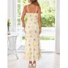 MEROKEETY Womens Spring Wedding Guest Dress 2026 Summer Beach Floral Cocktail Party Formal Ruffle Bodycon Maxi Dresses(Beige)
